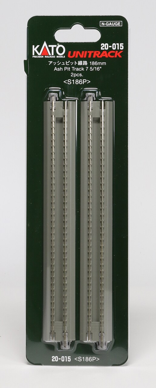 Kato N-Scale Kato 20-012 N Unitrack 186mm 7 5/16 Dbl Straight Track Train Track